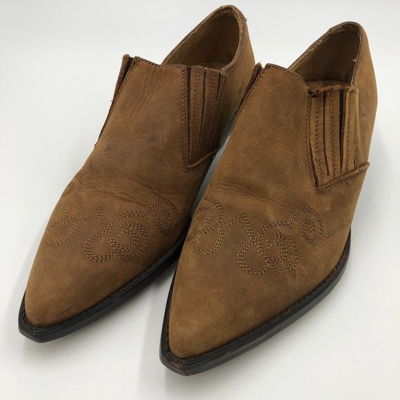 Guess Georges Marciano Leather Boots Booties 6.5 - Picture 4 of 7